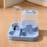 1 PC 2-in-1 Automatic Feeder with Controllable Food with Drink Bottle