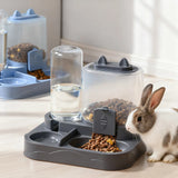 1 PC 2-in-1 Automatic Feeder with Controllable Food with Drink Bottle