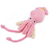 Sound-emitting cotton durable chew toys for cleaning teeth