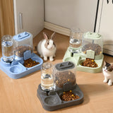 1 PC 2-in-1 Automatic Feeder with Controllable Food with Drink Bottle