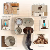 Pet Food Dispenser for Small Medium Large Cats Dogs